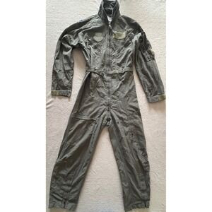 US Air Force CWU 27/P Flight Suit Coveralls Sage Green Men Size 42 Regular
